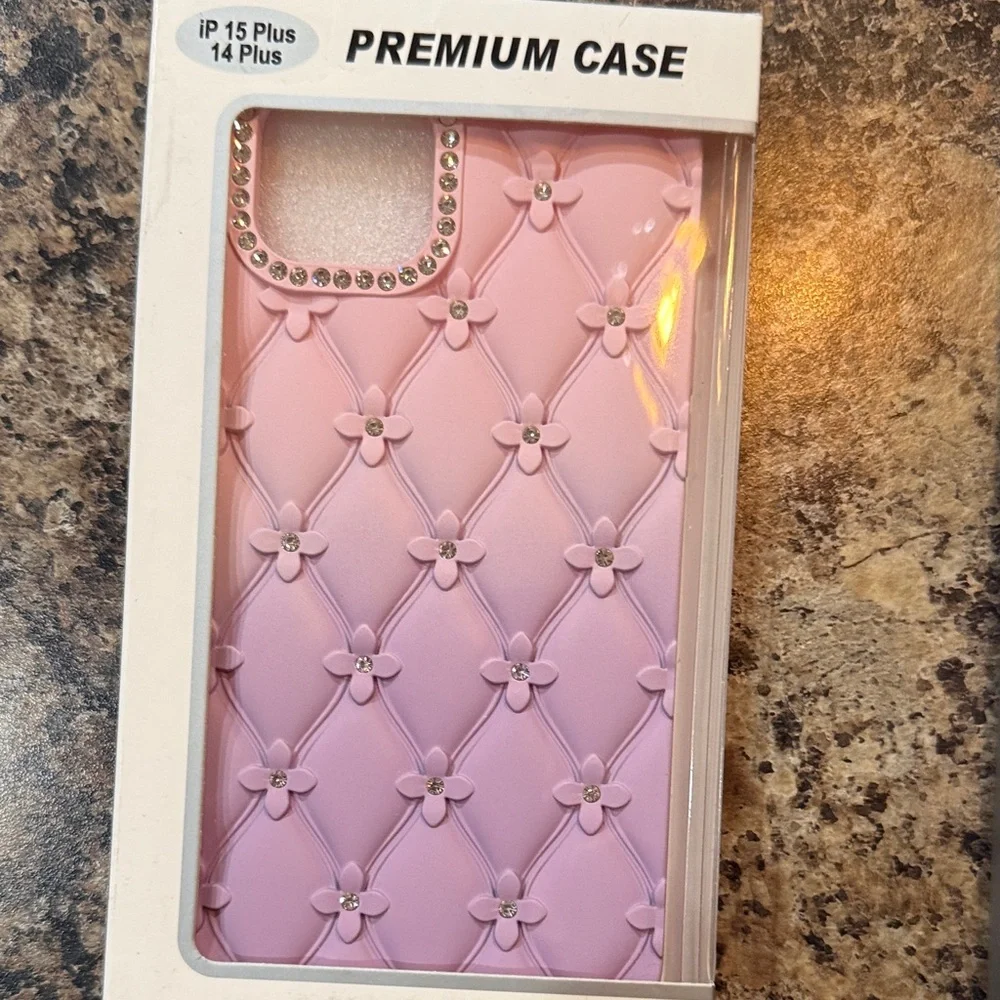 #93 Premium Pink and Purple Phone Case for iPhone 15 Plus/14 Plus